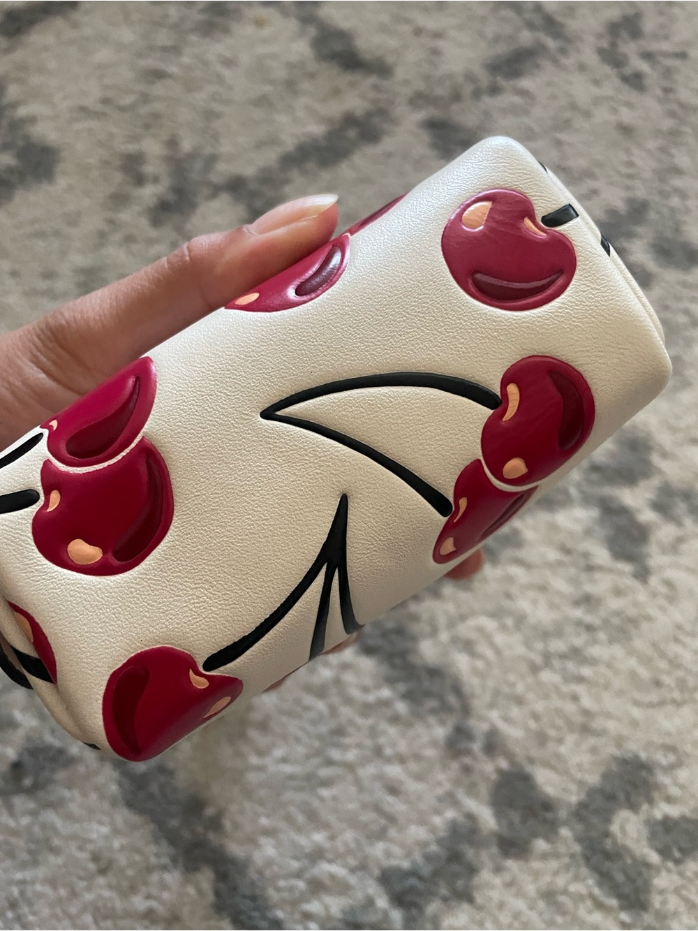 Coach Small Wristlet with Red Cherry Print - Picture 3 of 5